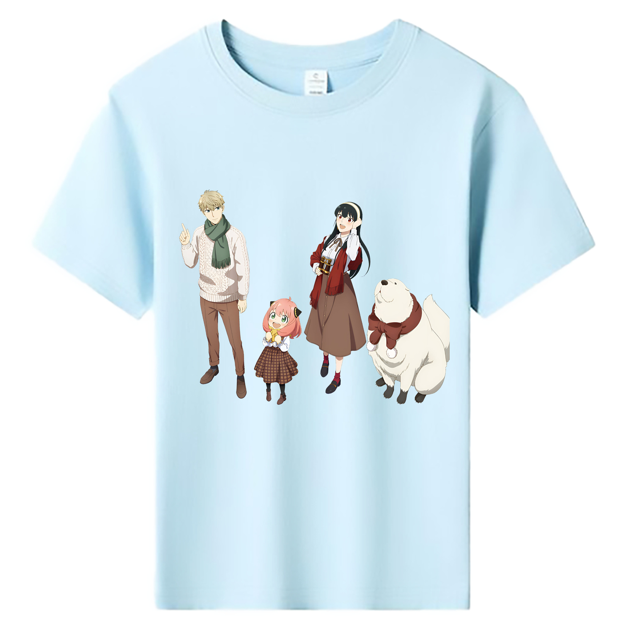 （画像用） SPY×FAMILY间谍家家酒 綿100％キッズTシャツ（フロントプリント）